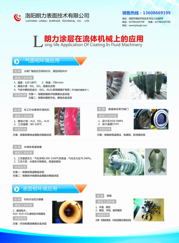 朗力涂層在流體機械上的應用